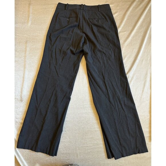 Ann Taylor All-Season Dark Gray Dress Slacks Pants Sz 8 Wide Leg - Picture 8 of 9